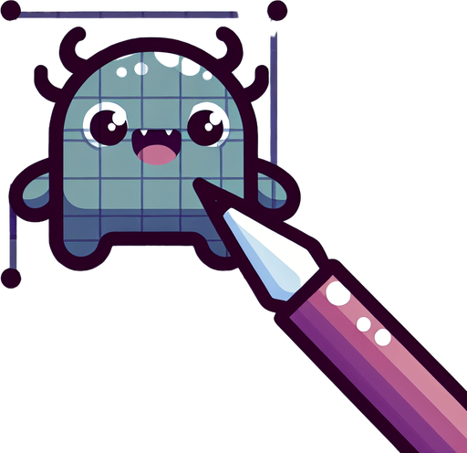 Kawaii style monster.
Single Game Texture. In-Game asset. 2d. Blank background. High contrast. No shadows.