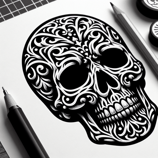 an icon of a skull