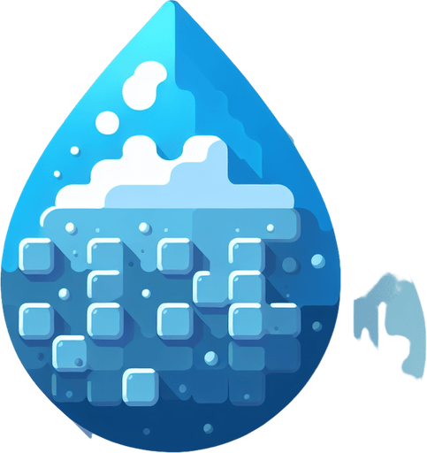 raindrop.
Single Game Texture. In-Game asset. 2d. Blank background. High contrast. No shadows.