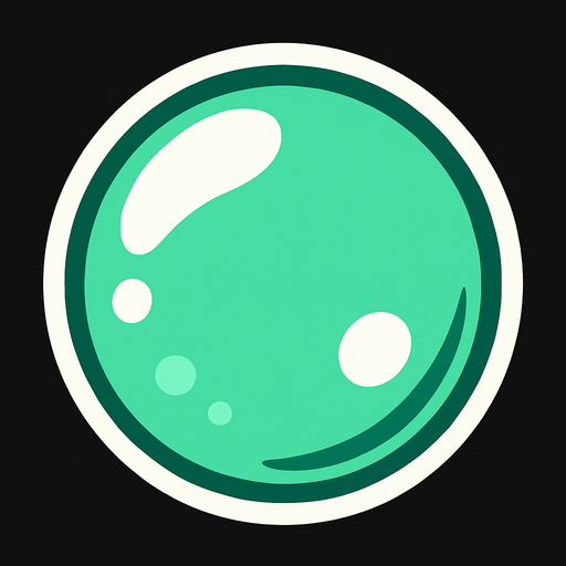 Sprite bubble ball.
In-Game asset.  2d.  High contrast.  No shadows