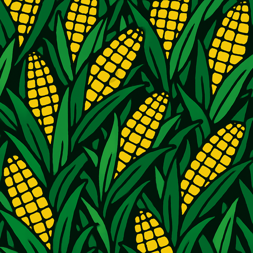 Fond d'écran maïs.
In-Game asset.  2d.  High contrast.  No shadows