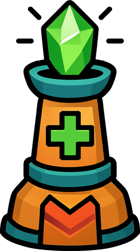 healTowerAsset.
In-Game asset.  2d.  High contrast.  No shadows