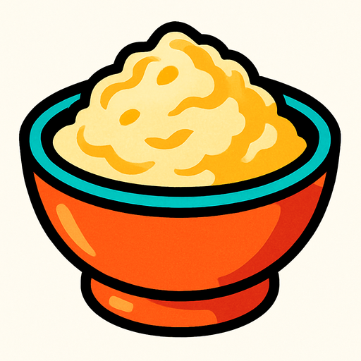 Papa alimento.
In-Game asset.  2d.  High contrast.  No shadows