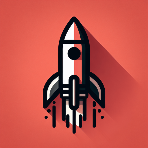 Rocket.
Single Game Texture. In-Game asset. 2d. Blank background. High contrast. No shadows.