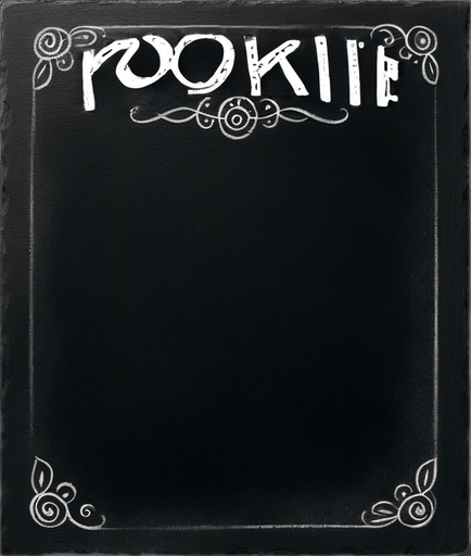 "ROOKIE BREW" handwritten in chalk