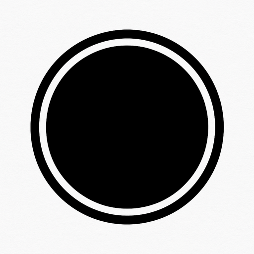 give me black circle.
In-Game asset.  2d.  High contrast.  No shadows