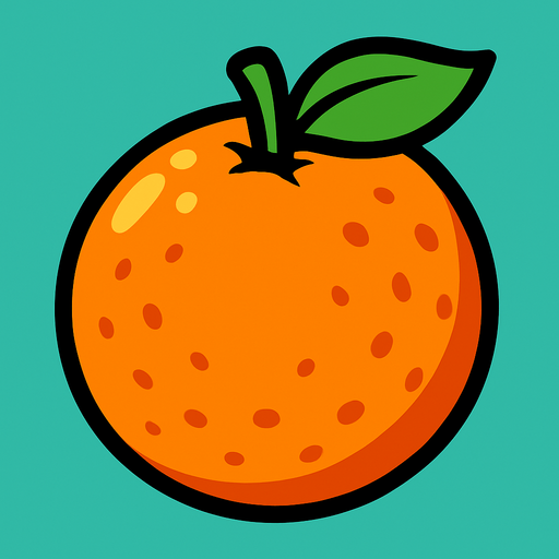 Orange.
In-Game asset.  2d.  High contrast.  No shadows