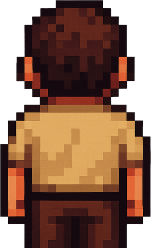 man pixel art with different clothes
