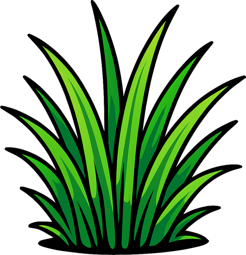 Çimen.
In-Game asset.  2d.  High contrast.  No shadows