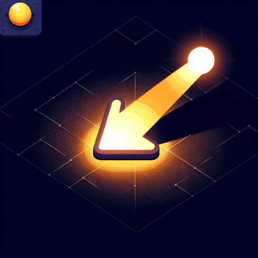 make a light pointer to the left
Single Game Texture. In-Game asset. 2d. Blank background. High contrast. No shadows.
