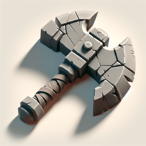 https://www.google.com/url?sa=i&url=https%3A%2F%2Fcryofall.fandom.com%2Fwiki%2FStone_Axe&psig=AOvVaw3xJUeebmFvEdpWSjI8cOsl&ust=1732068916220000&source=images&cd=vfe&opi=89978449&ved=0CBQQjRxqFwoTCJjY7NSp54kDFQAAAAAdAAAAABAE.
Single Game Texture. In-Game asset. 2d. Blank background. High contrast. No shadows.
