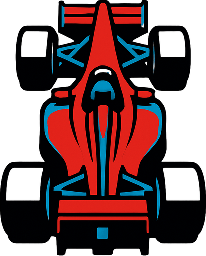 havadan kuşbakışı gözüken bir formula aracı çiz.
In-Game asset.  2d.  High contrast.  No shadows