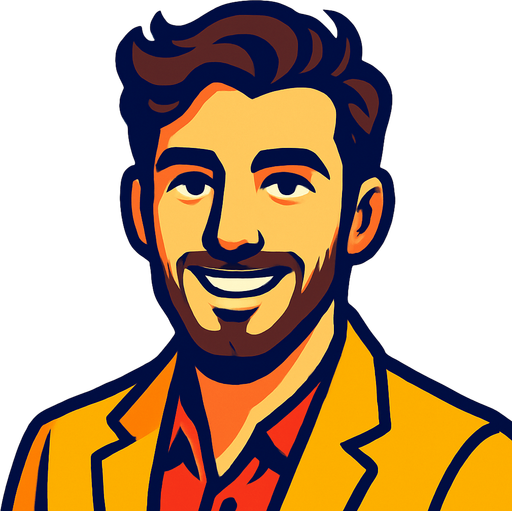 Profile photo of a charming man.
In-Game asset.  2d.  High contrast.  No shadows