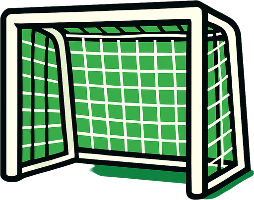 Futbol kalesi.
In-Game asset.  2d.  High contrast.  No shadows