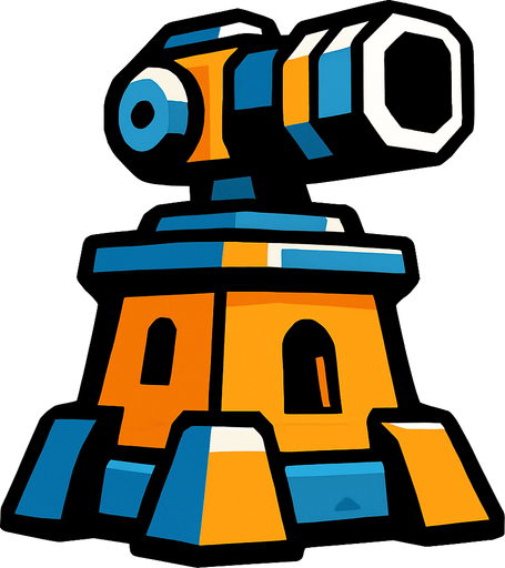 defenseTower.
In-Game asset.  2d.  High contrast.  No shadows