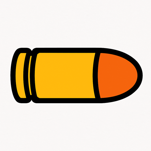Bala.
In-Game asset.  2d.  High contrast.  No shadows