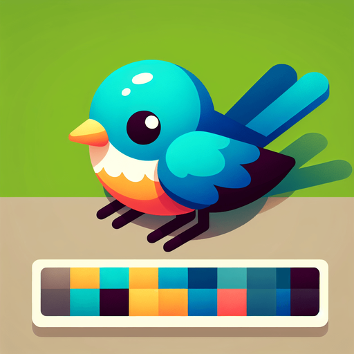 bird.
Single Game Texture. In-Game asset. 2d. Blank background. High contrast. No shadows.