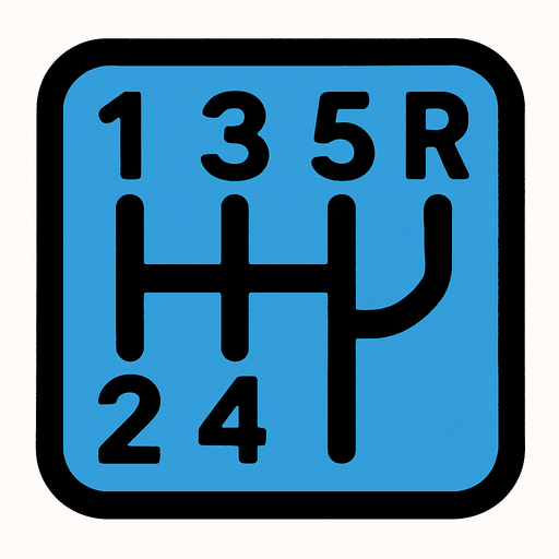 Car gear-.
In-Game asset.  2d.  High contrast.  No shadows