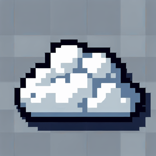 Cloud.
Single Game Texture.  In-Game asset.  2d.  Blank background.  High contrast.  No shadows