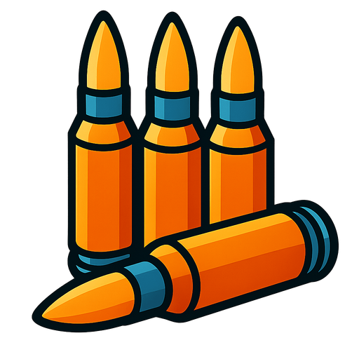 Ammo.
In-Game asset.  2d.  High contrast.  No shadows