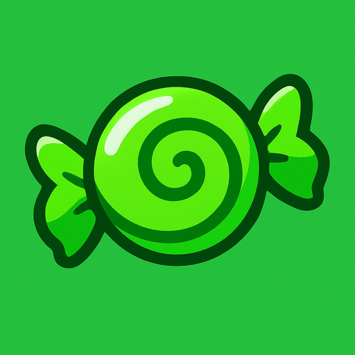 candy green.
In-Game asset.  2d.  High contrast.  No shadows