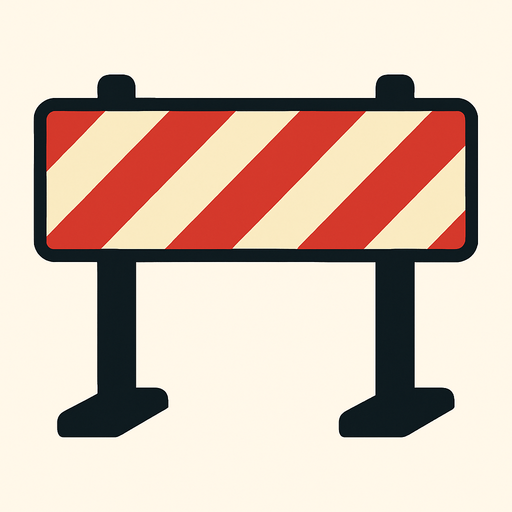 bariyer.
In-Game asset.  2d.  High contrast.  No shadows