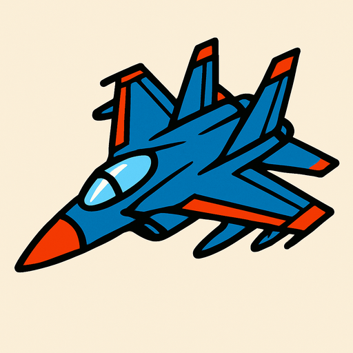 Jet.
In-Game asset.  High contrast.  No shadows