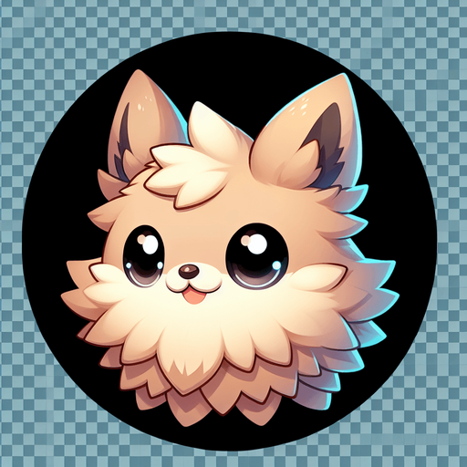 Pokemon Eevee icon, profile image, png transparent background round circle.
Single Game Texture. In-Game asset. 2d. Blank background. High contrast. No shadows.