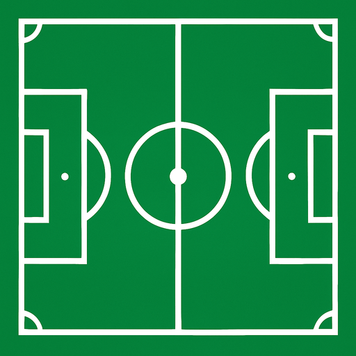 football field.
In-Game asset.  2d.  High contrast.  No shadows