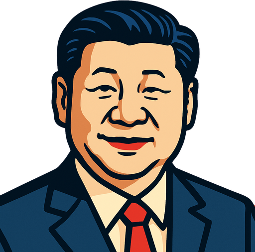 Xi Jinping.
In-Game asset.  2d.  High contrast.  No shadows