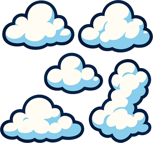 make clouds.
In-Game asset.  High contrast.  No shadows