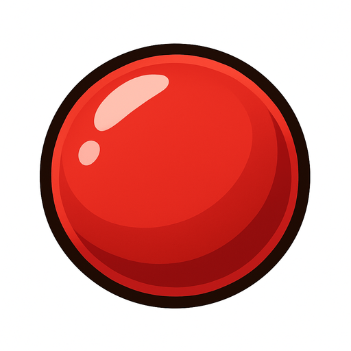 Edible, single red candy.
In-Game asset.  2d.  High contrast.  No shadows