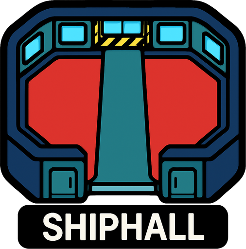 shiphall among us.
In-Game asset.  2d.  High contrast.  No shadows