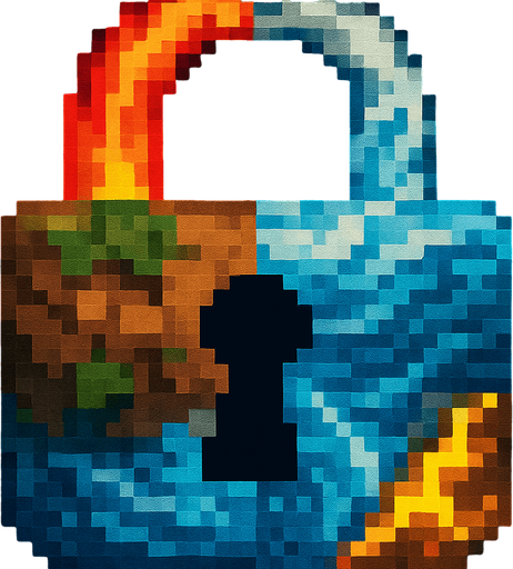 Haz este candando con los 5 ewlementos, fuego tierra, agua, aire, energia