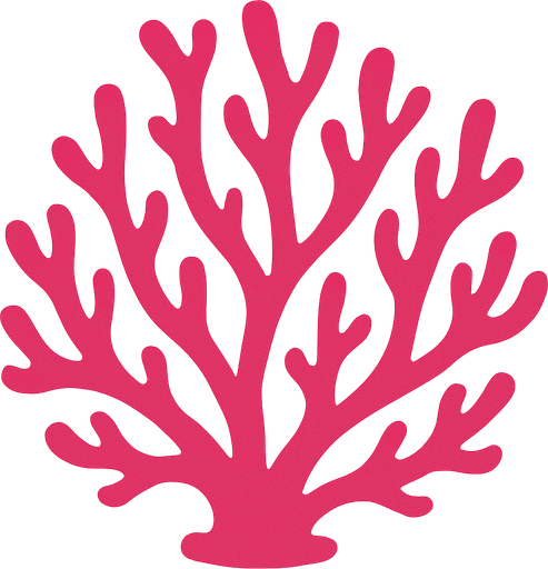 Coral.
In-Game asset.  2d.  High contrast.  No shadows