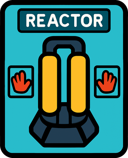 reactorTask among us.
In-Game asset.  2d.  High contrast.  No shadows