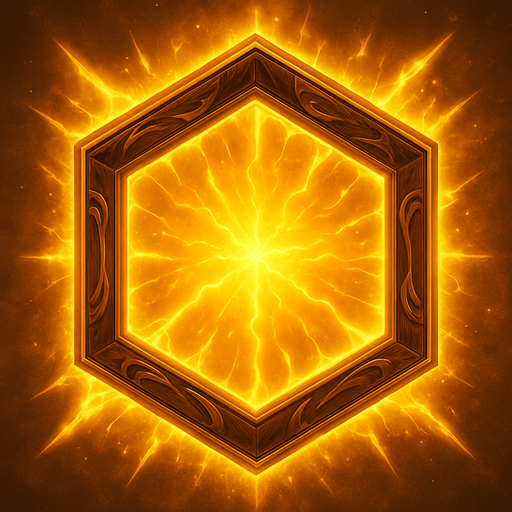 A version of this frame that symbolizes that this button has boosted / improved power