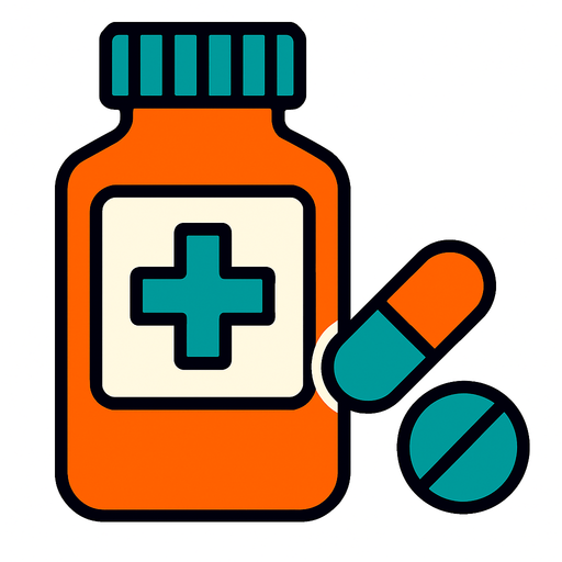 Medicina.
In-Game asset.  2d.  High contrast.  No shadows