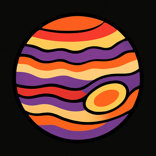 Jupiter.
In-Game asset.  2d.  High contrast.  No shadows