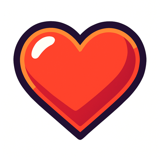 Heart.
In-Game asset.  High contrast.  No shadows