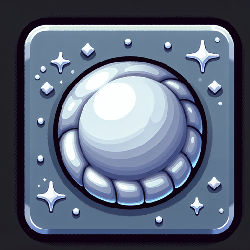 2d 16 bit silver pearl shell top down.
Single Game Texture.  In-Game asset.  2d.  Blank background.  High contrast.  No shadows
