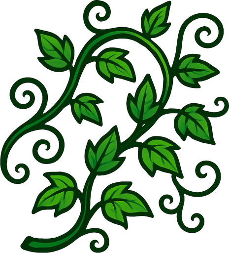 Vine.
In-Game asset.  2d.  High contrast.  No shadows