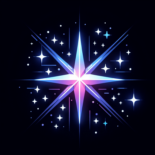 single Star particle, black background 
2D art, game texture, blank background. Sprite sheet asset.
Design Guideline: The game's style is bright, high-quality vector graphics with sharp, clean lines and a modern aesthetic. Colors should be vivid and contrast well, emphasizing a futuristic, sleek feel. Textures are minimalistic, focusing on flat surfaces with subtle gradients for depth. Lighting effects are dynamic yet soft, enhancing the vibrancy without overpowering. Assets should look consistent, fitting a coherent, tech-savvy universe. Think 'sophisticated simplicity' for a futuristic, engaging spaceship game.