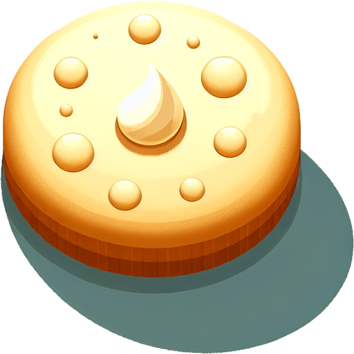 A delicious plain vanilla cookie. Single Game Texture. In-Game asset. 2d. Blank background. High contrast. No shadows.