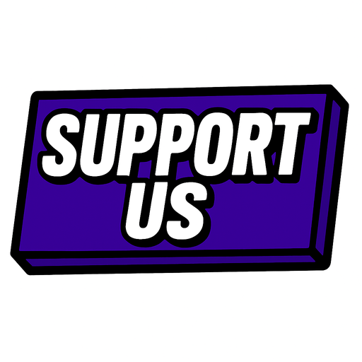 write SUPPORT US.