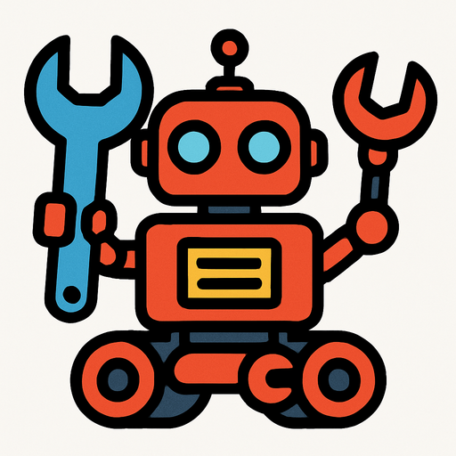 repairBot.
In-Game asset.  2d.  High contrast.  No shadows