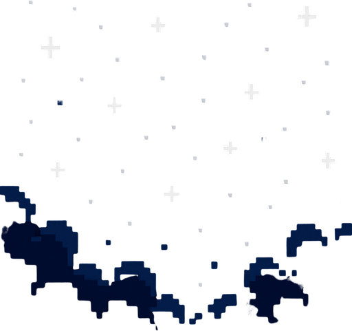 Un cielo noche pixelar 16:04 con estrellas.
In-Game asset.  2d.  High contrast.  No shadows