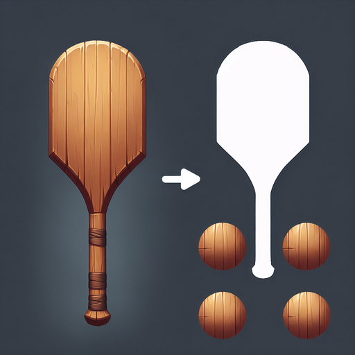 paddle shoud be like wood.
Single Game Texture. In-Game asset. 2d. Blank background. High contrast. No shadows.