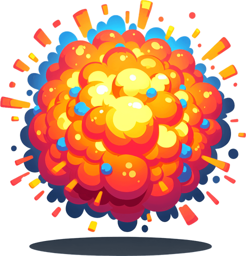 explosion particle
Single Game Texture. In-Game asset. 2d. Blank background. High contrast. No shadows.
