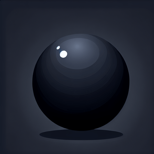 черный шар.
Single Game Texture. In-Game asset. 2d. Blank background. High contrast. No shadows.